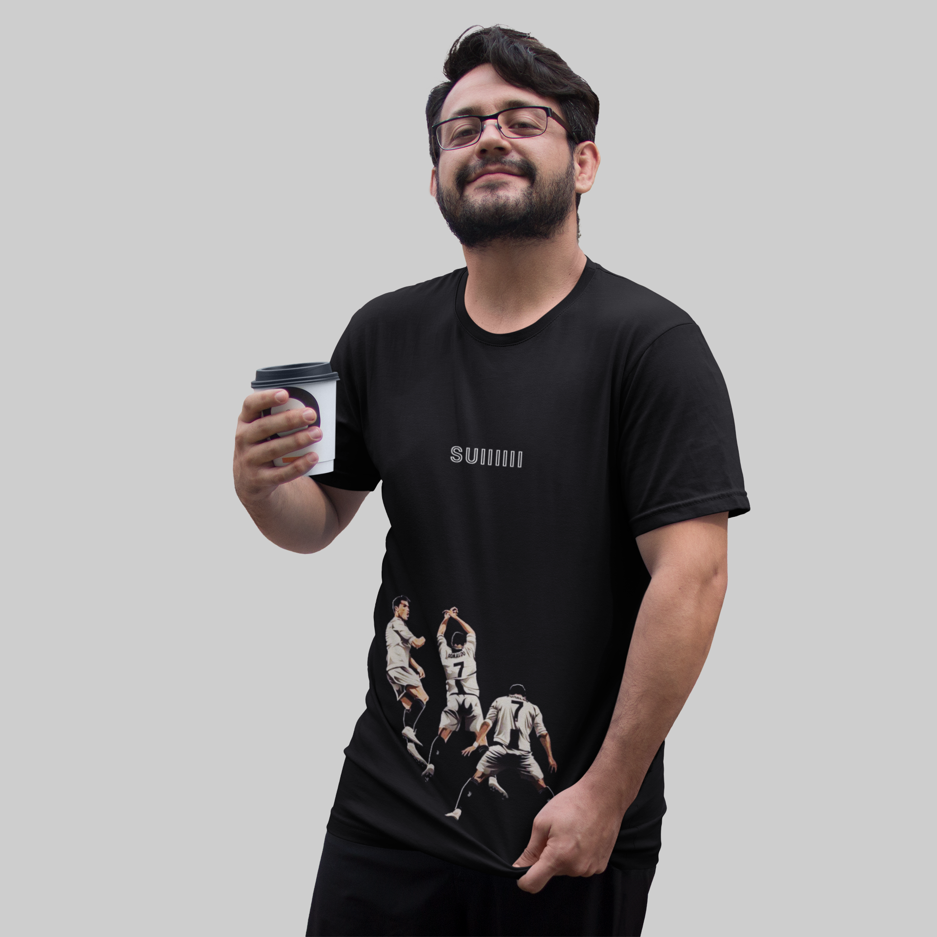 Cristiano ronaldo black t shirt deals