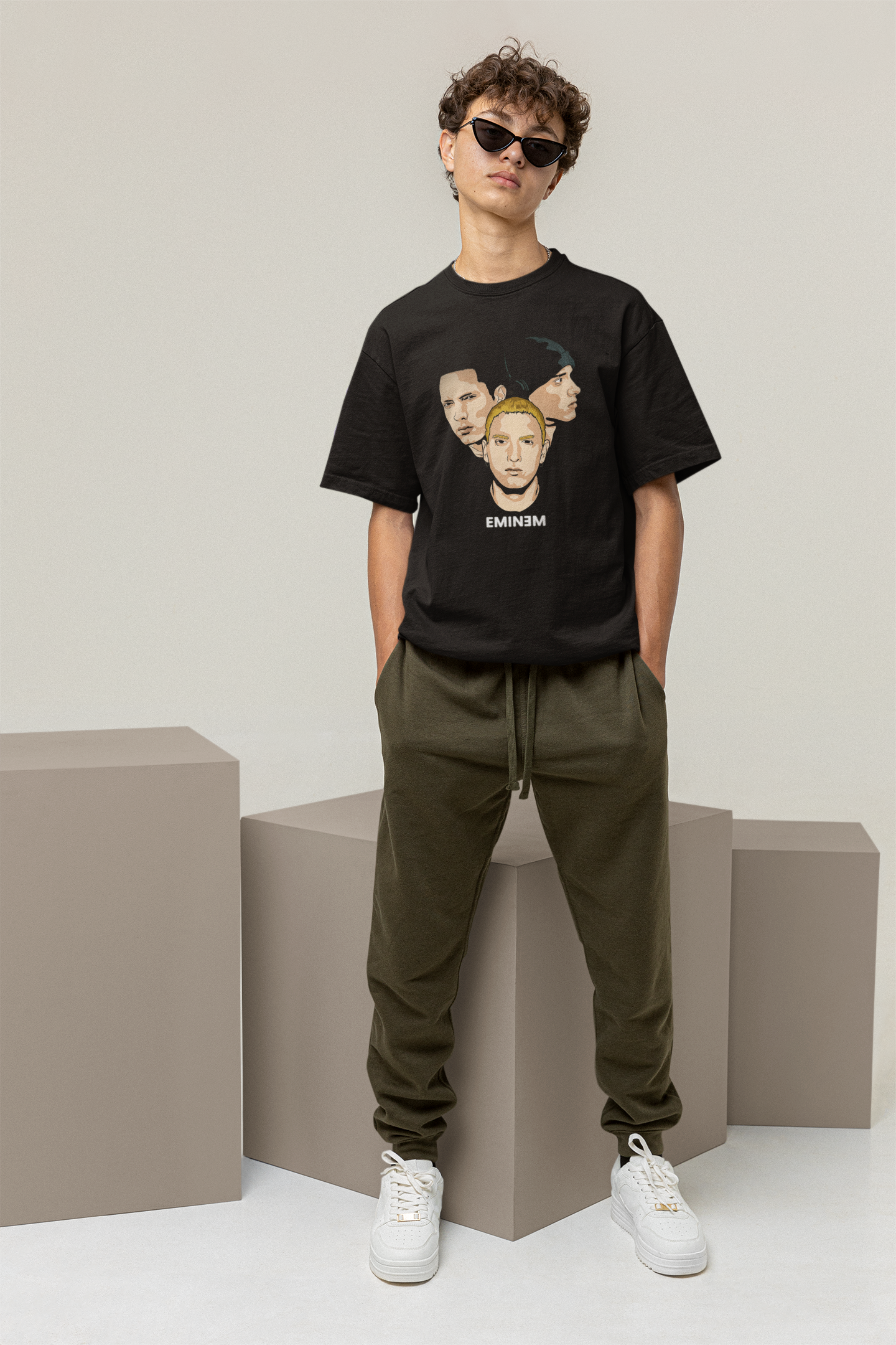 Eminem black oversized tshirt for men