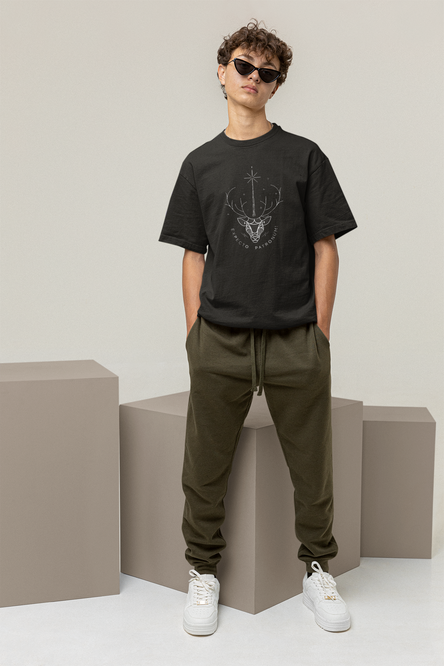 harry potter black oversized black tshirt